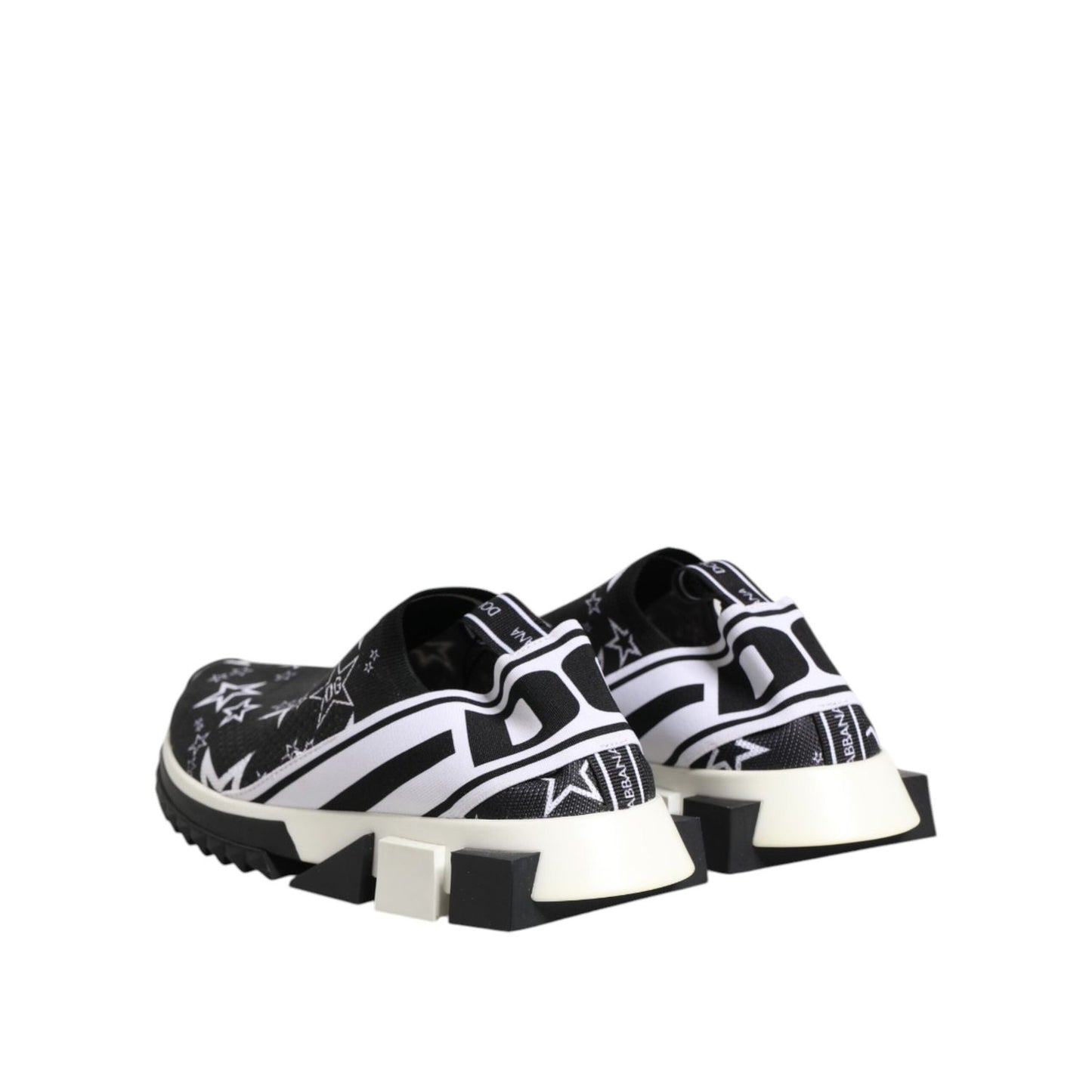 Dolce & Gabbana Black White Sorrento Low Top Sneakers Shoes MV7339-39