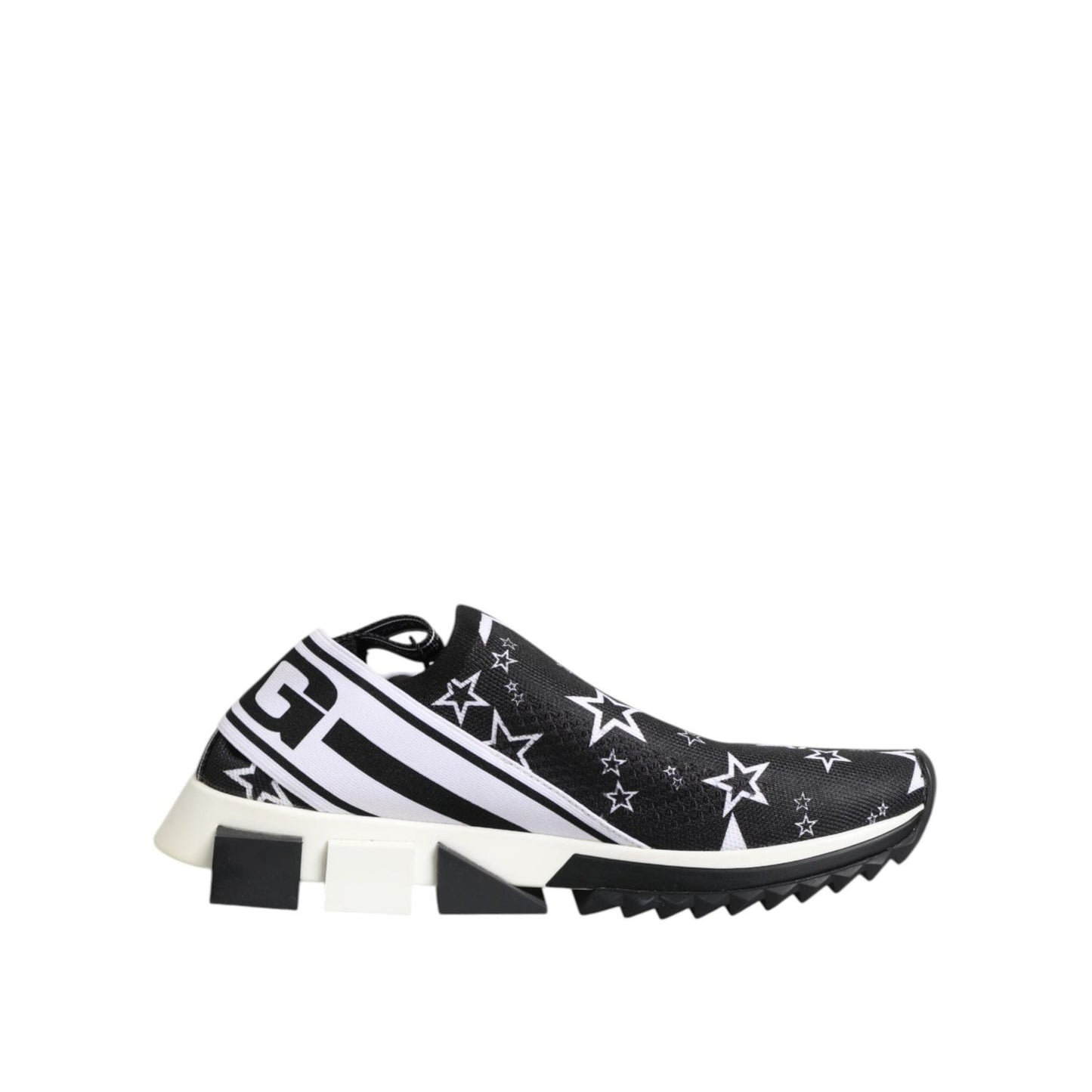 Dolce & Gabbana Black White Sorrento Low Top Sneakers Shoes MV7339-39