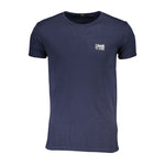 Cavalli Class Blue Cotton T-Shirt CA-26553-S