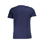 La Martina Blue Cotton Men T-Shirt LA-37678-M