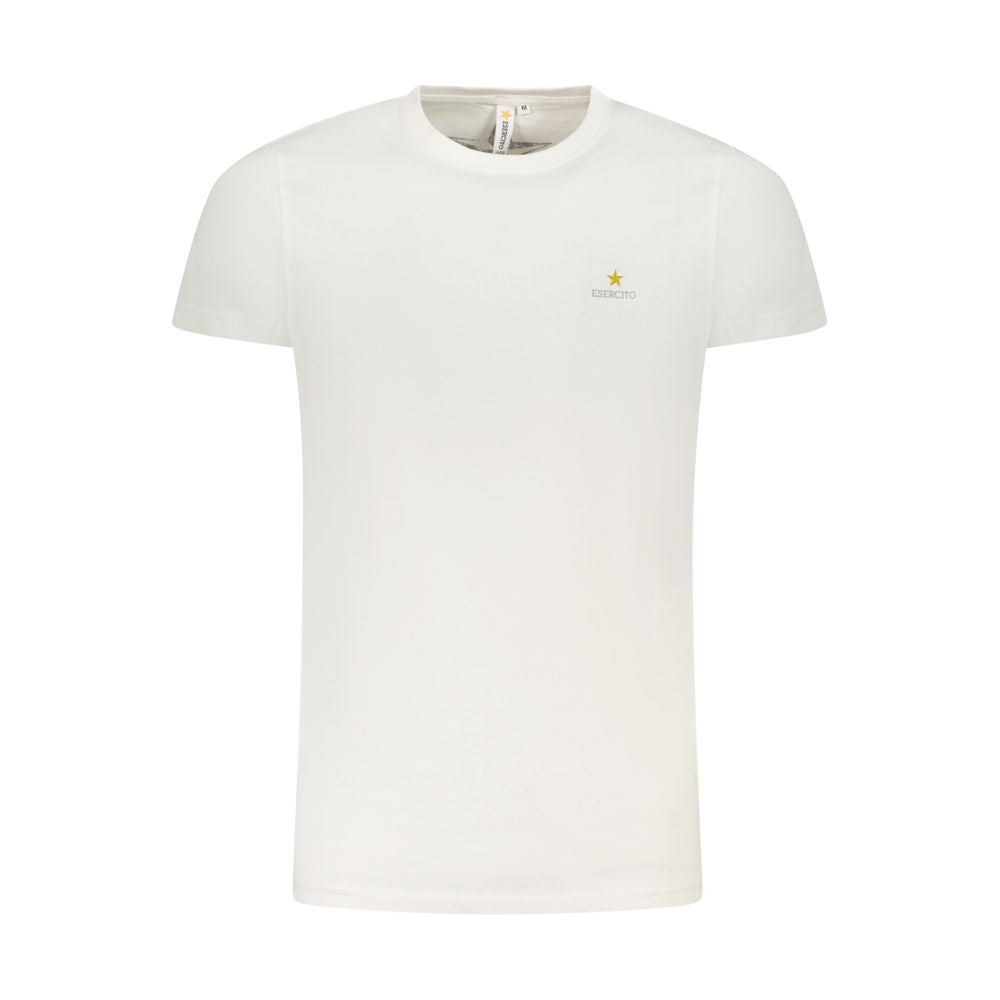 Esercito 1659 White Cotton T-Shirt ES-36563-S