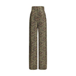 Saint Laurent Paisley patterned silk Pants SA-820232Y6K901355-IT38 | S
