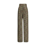 Saint Laurent Paisley patterned silk Pants SA-820232Y6K901355-IT38 | S