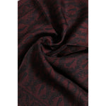 Dolce & Gabbana Maroon Black Printed Square Men Foulard Scarf MS7248