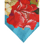 Dolce & Gabbana Multicolor Floral Print Square Foulard Scarf MS7373