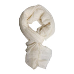Dolce & Gabbana White Cashmere Neck Warmer Wrap Shawl Scarf