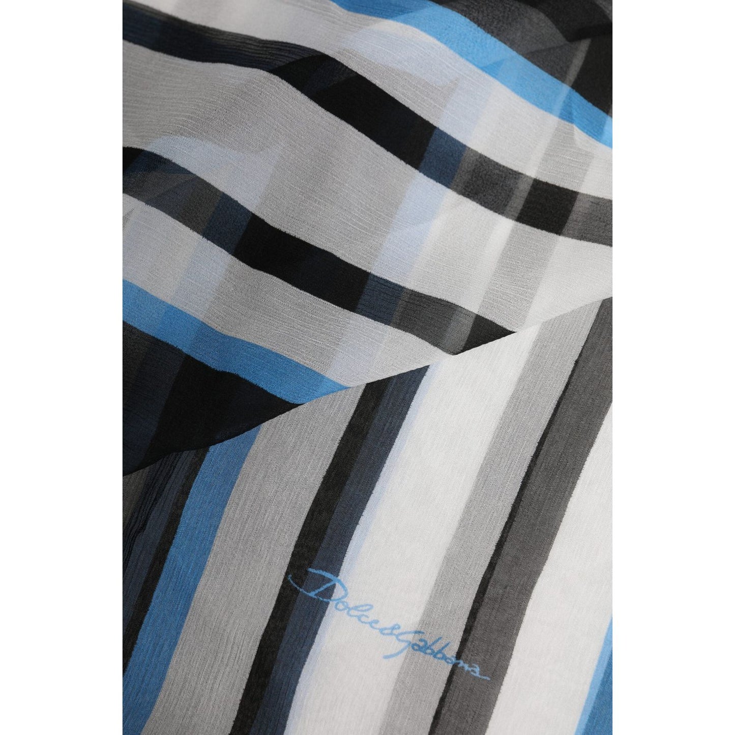 Dolce & Gabbana Multicolor Striped Neck Warmer Wrap Scarf MS7464