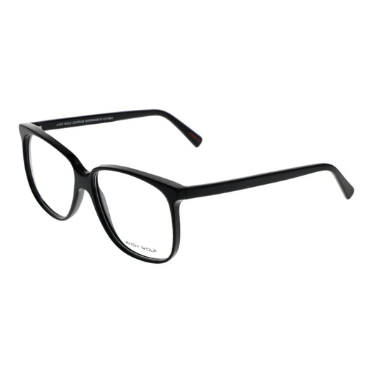 Andy Wolf Black Unisex Glasses Frame