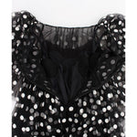 Dolce & Gabbana Black White Polka Dotted Ruffled Dress NOC10160-1