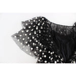 Dolce & Gabbana Black White Polka Dotted Ruffled Dress NOC10160-1