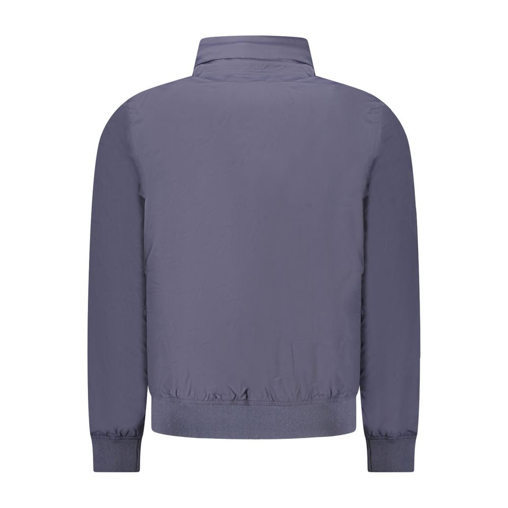 K-WAY Blue Nylon Men Jacket