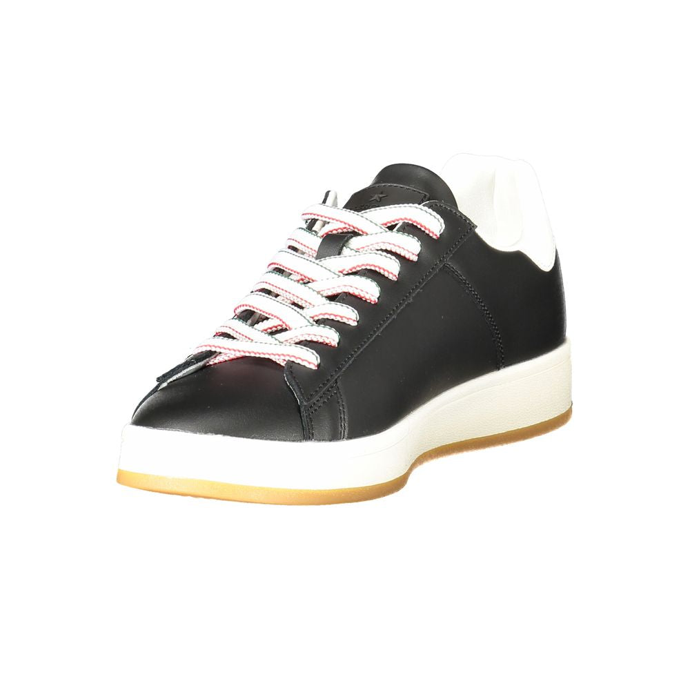 Esercito 1659 Black Leather Men Sneaker ES-38852-EU46