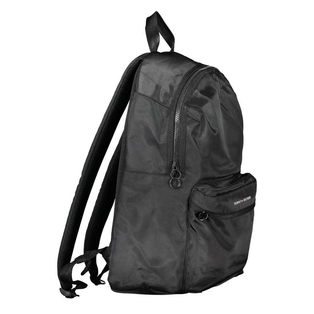 Tommy Hilfiger Black Polyester Backpack TO-20407