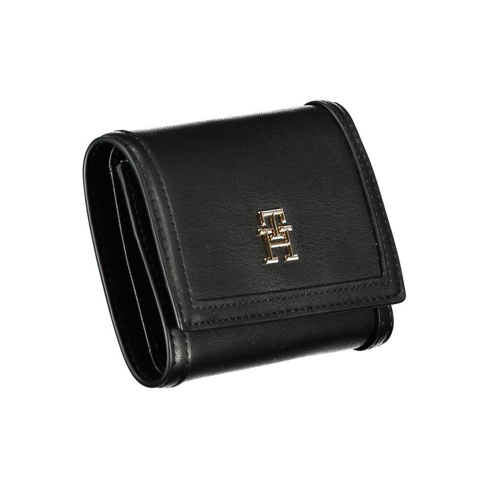 Tommy Hilfiger Black Polyethylene Wallet TO-27161