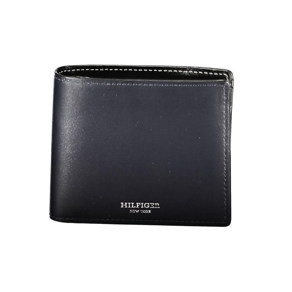 Tommy Hilfiger Blue Leather Wallet TO-27191