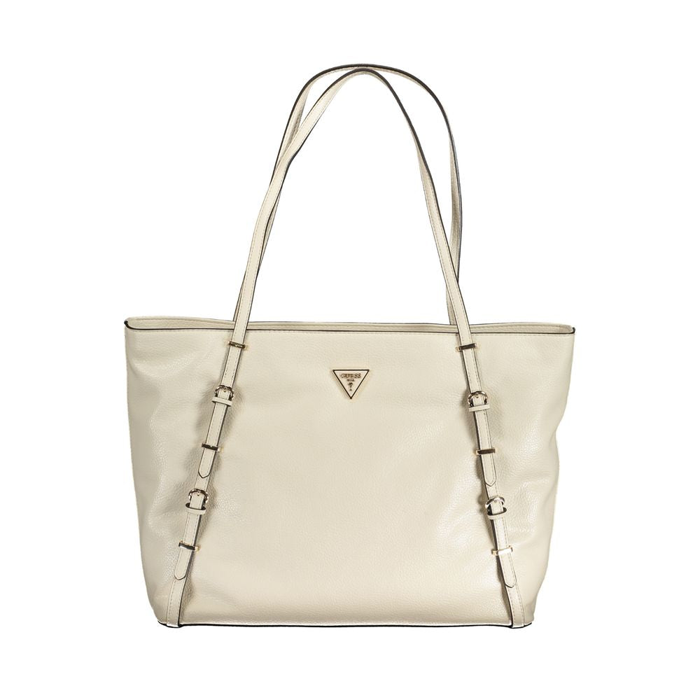 Guess Jeans Beige Polyethylene Handbag GU-31257