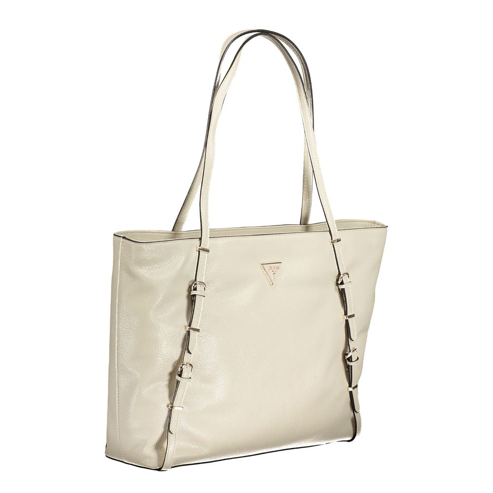 Guess Jeans Beige Polyethylene Handbag GU-31257