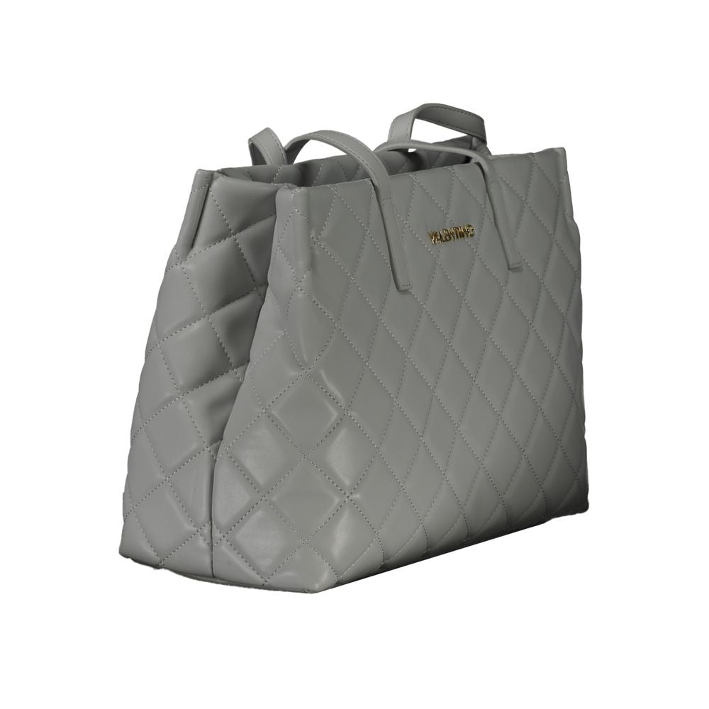Mario Valentino Gray Polyethylene Handbag VA-32679