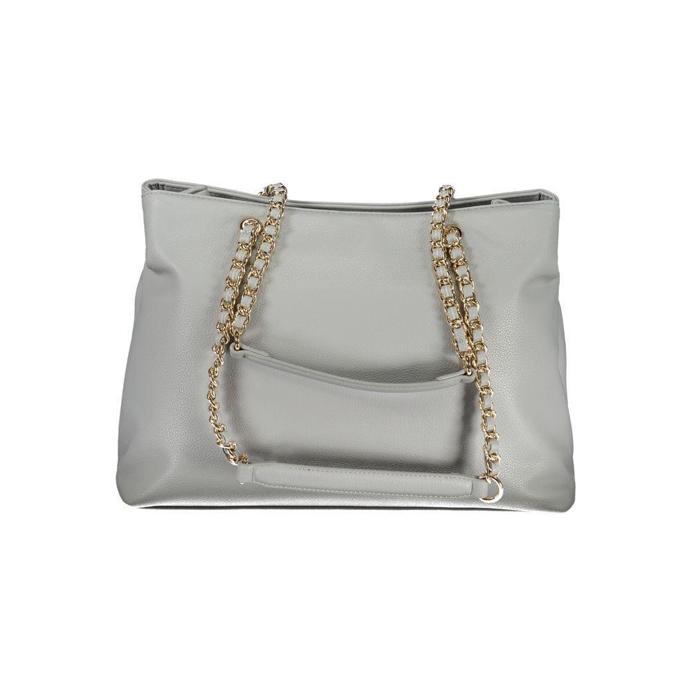Mario Valentino Gray Polyethylene Handbag VA-32694
