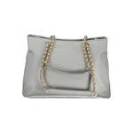 Mario Valentino Gray Polyethylene Handbag VA-32694