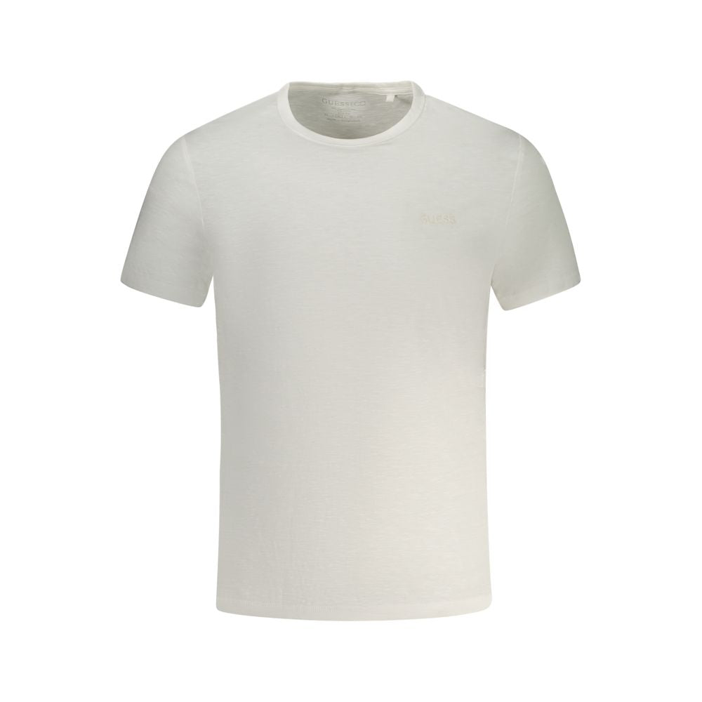 Guess Jeans White Cotton T-Shirt GU-35137-XL
