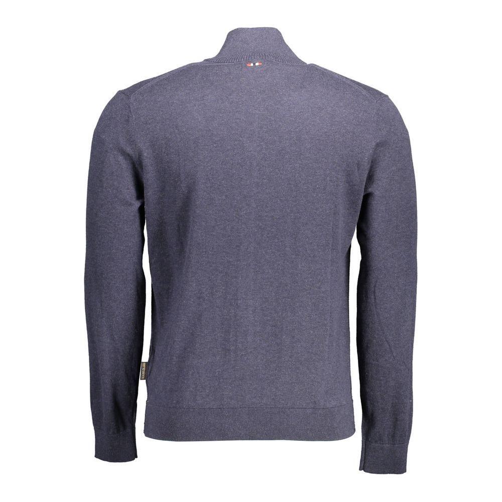 Napapijri Blue Cotton Sweater NA-11365-L