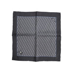 Dolce & Gabbana Black Fish Print Silk Square Men Foulard Scarf