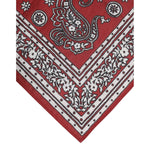 Dolce & Gabbana Red Floral Cotton Square Foulard Scarf MS7541