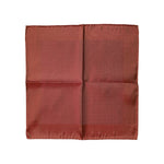 Dolce & Gabbana Orange Silk Square Men Foulard Scarf MS7554