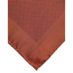 Dolce & Gabbana Orange Silk Square Men Foulard Scarf MS7554
