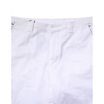 Dolce & Gabbana White Cotton Straight Logo Men Pants