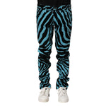 Dolce & Gabbana Blue Black Stripes Skinny Denim Jeans PAN75153-48