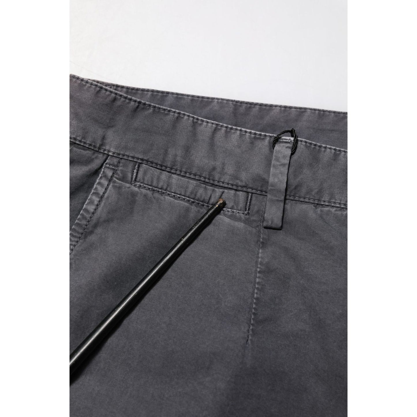 Dolce & Gabbana Dark Gray Cotton Stretch Denim Bermuda Shorts PAN75273-46