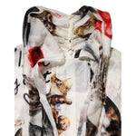 Dolce & Gabbana Multicolor Animal Print Silk Ascot Maxi Dress DR81747-40