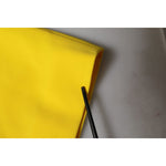 Dolce & Gabbana Yellow Polyester Sleeveless Sheath Midi Dress DR81750-42