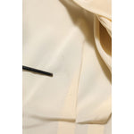 Dolce & Gabbana Light Yellow Ascot Collar Buttoned Blouse Top TSH906998-42