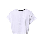 Dolce & Gabbana White Graphic Print Crew Neck Cropped T-shirt TSH906755-46