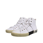 Maison Margiela White Lace Up Mid Top Women Sneakers Shoes LA12557-35