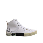 Maison Margiela White Lace Up Mid Top Women Sneakers Shoes LA12557-35