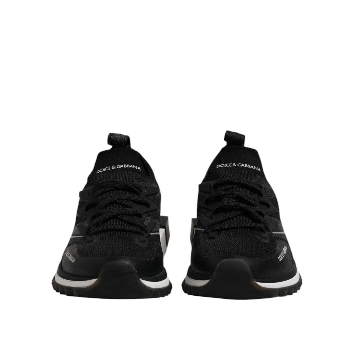 Dolce & Gabbana Black SORRENTO Sport Stretch Sneakers Shoes MV7544-40