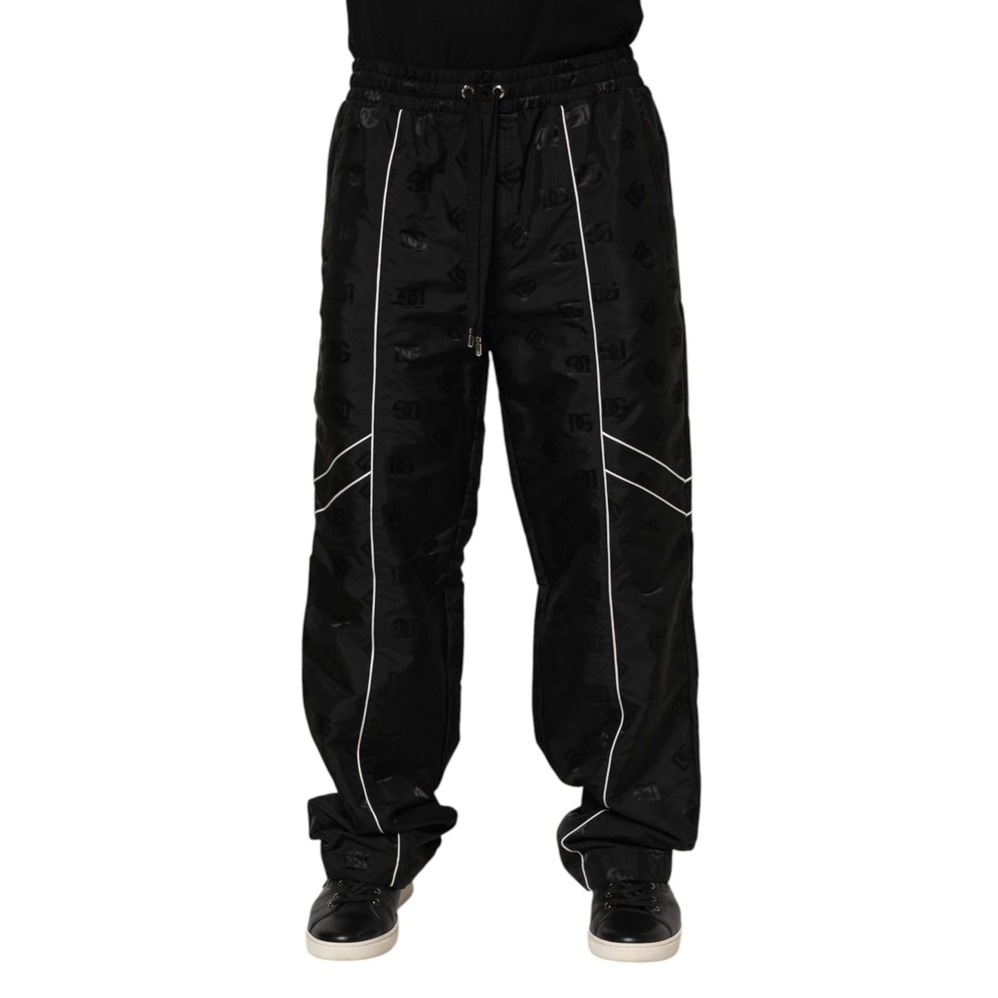Dolce & Gabbana Black Cotton Straight Jogger Sweatpants Pants PAN76271-48