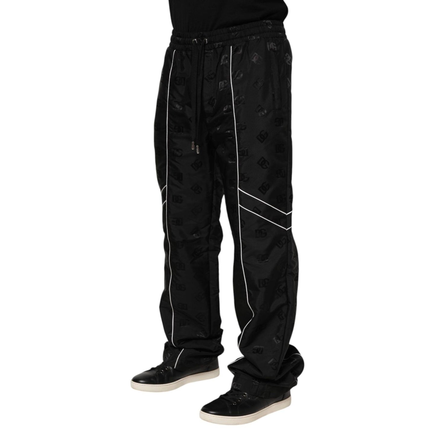 Dolce & Gabbana Black Cotton Straight Jogger Sweatpants Pants PAN76271-48