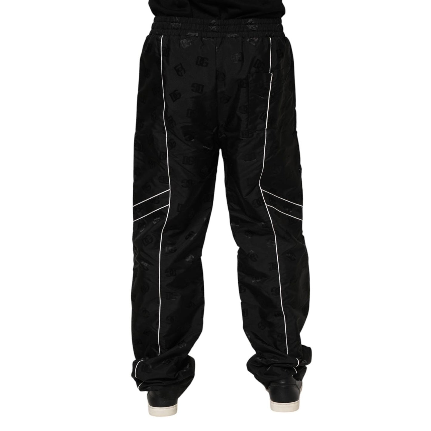 Dolce & Gabbana Black Cotton Straight Jogger Sweatpants Pants PAN76271-48