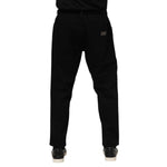 Dolce & Gabbana Black Cotton Logo Plaque Denim Jeans