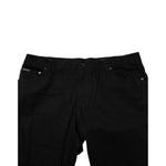 Dolce & Gabbana Black Cotton Logo Plaque Denim Jeans