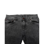 Dolce & Gabbana Black Washed Cotton Logo Plaque Denim Jeans