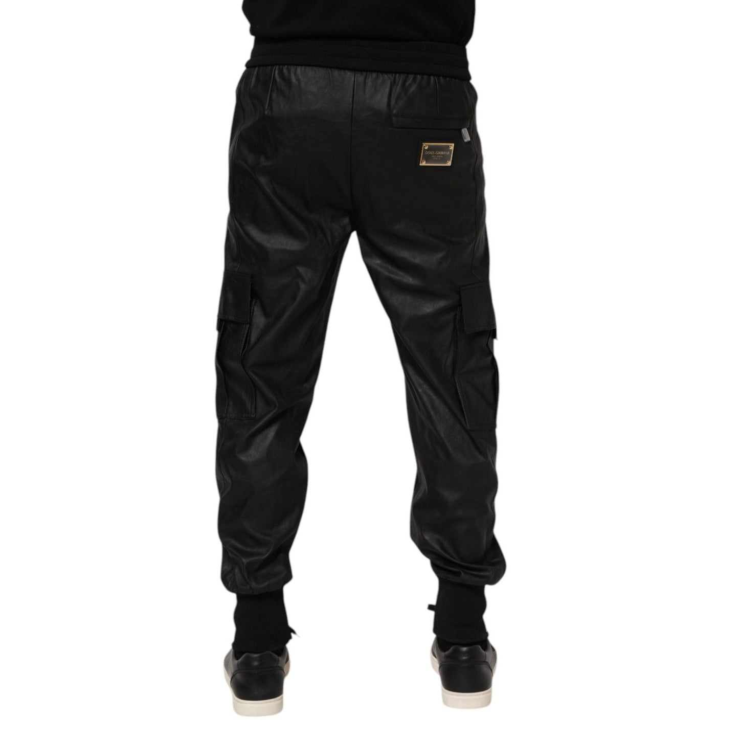 Dolce & Gabbana Black Cotton Cargo Men Jogger Pants PAN76535-48