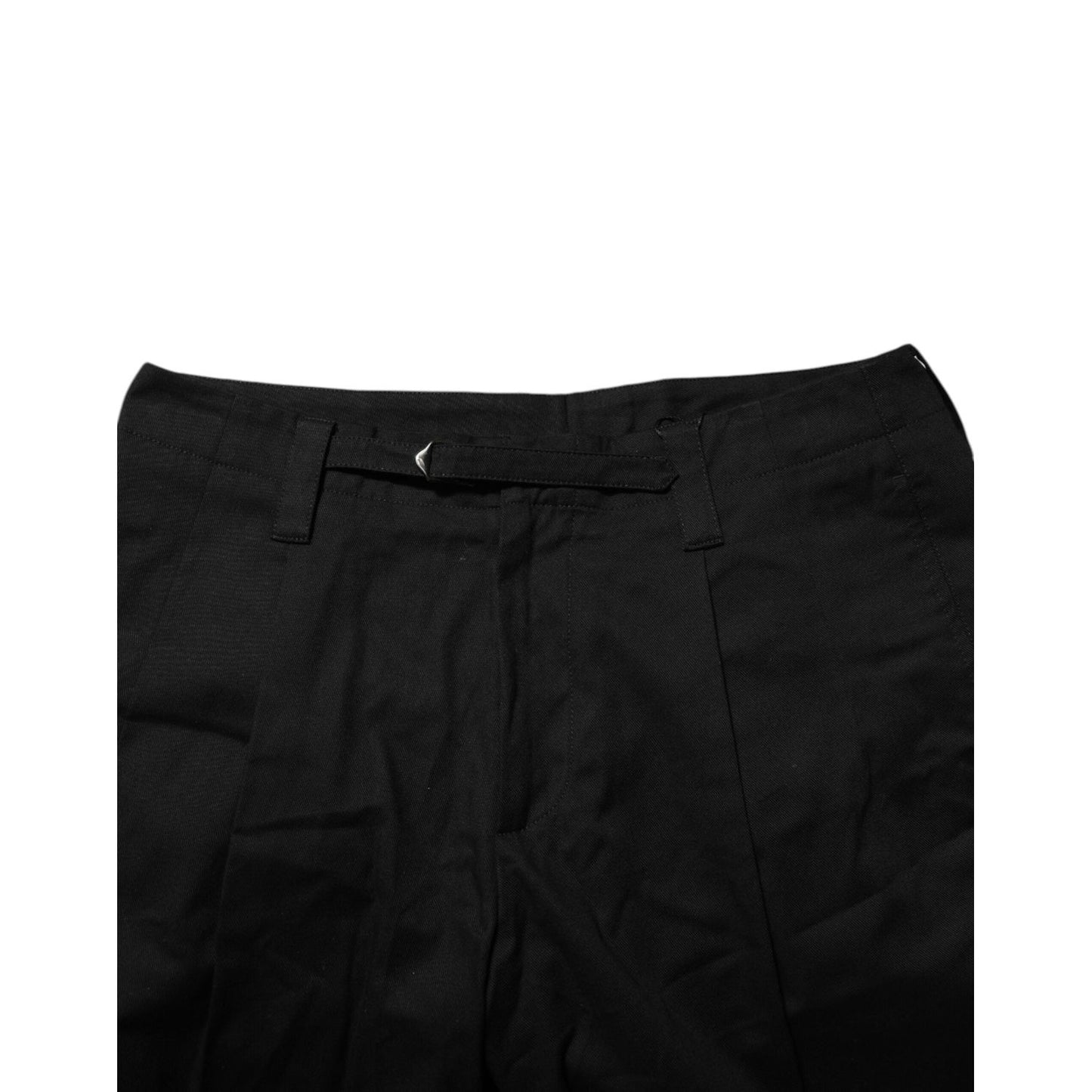 Dolce & Gabbana Black Cotton Knee Length Men Bermuda Shorts PAN76826-50