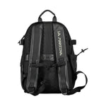 La Martina Black Polyester Backpack LA-20561