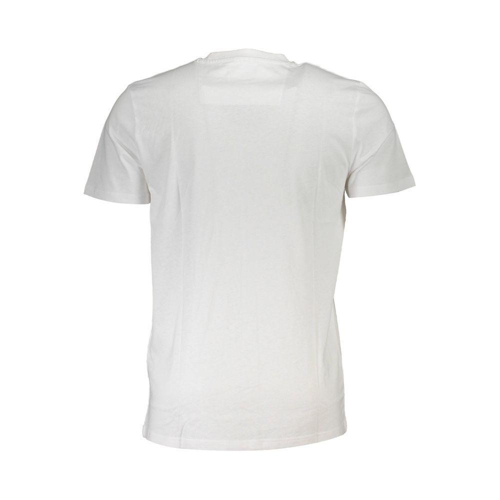 Cavalli Class White Cotton T-Shirt CA-22294-XL